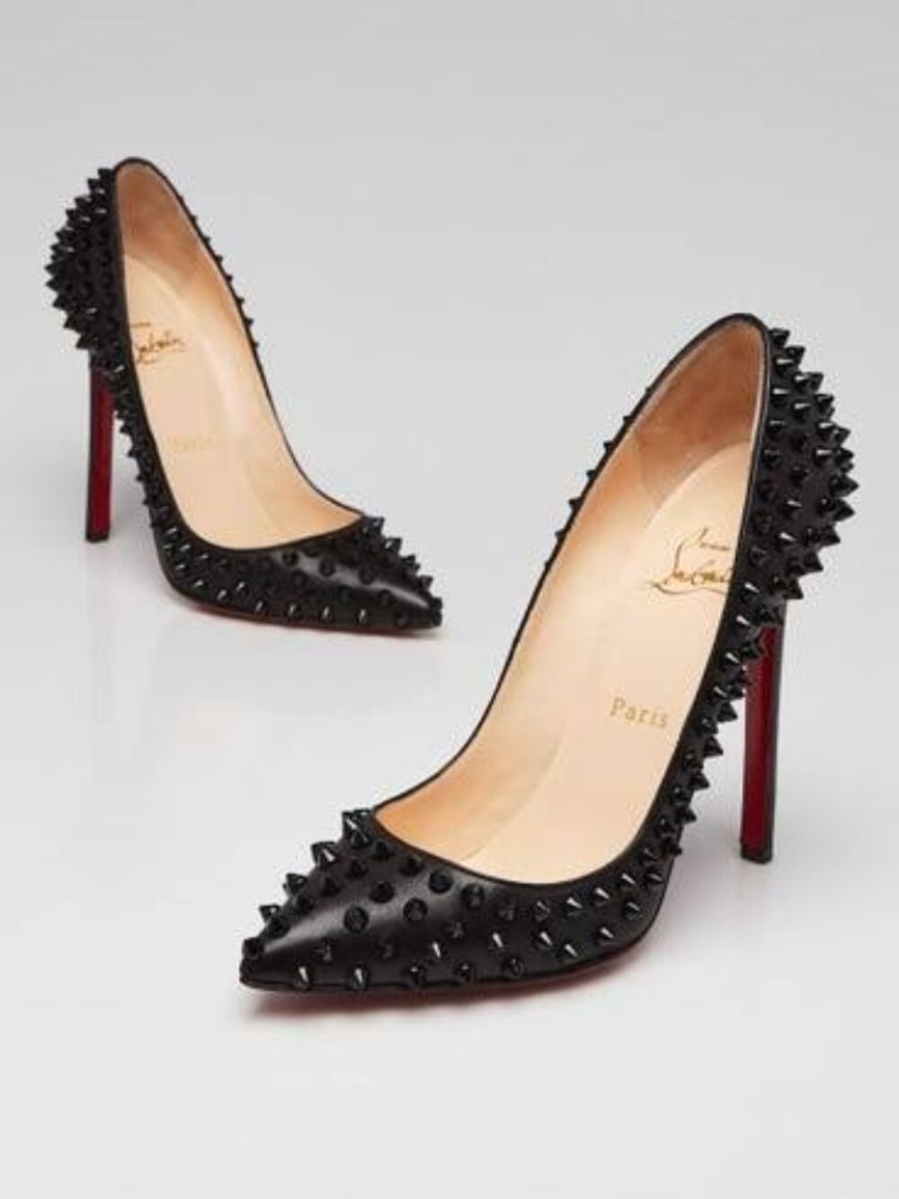 Christian Louboutin Nappa Pigalle Spikes 120 sz 41